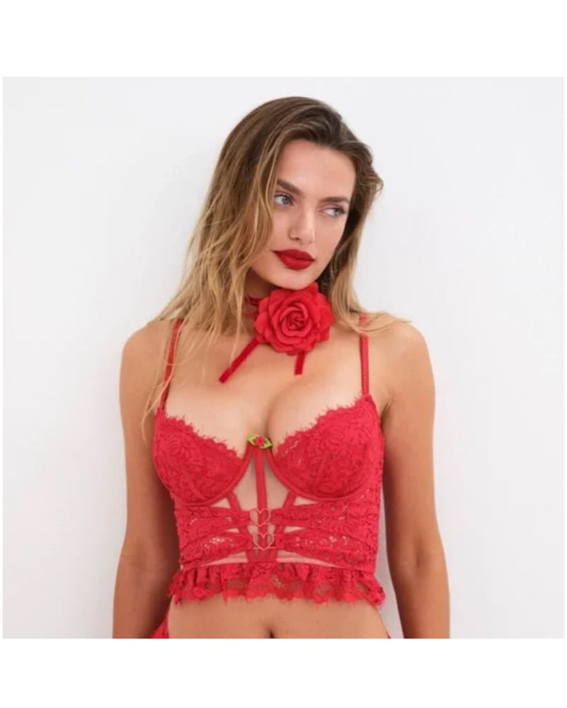 For Love And Lemons Red Bustier - Image 1