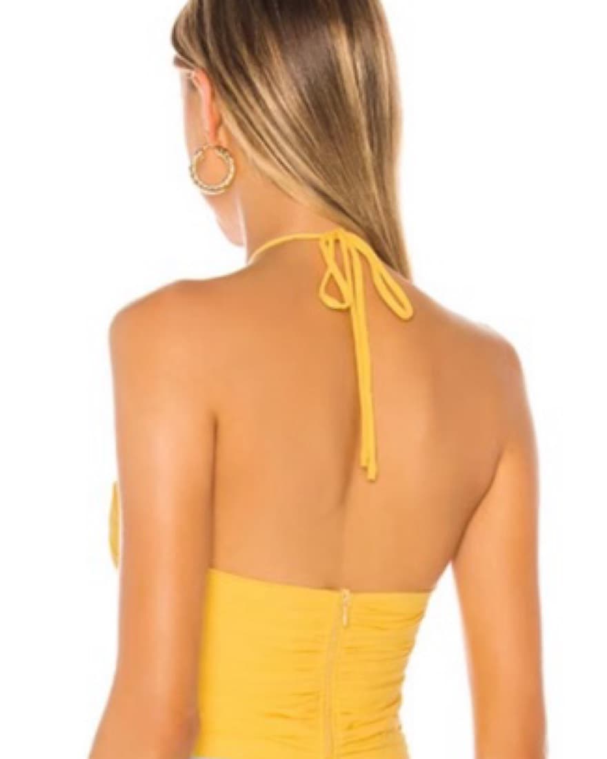 Yellow Superdown Halter Top - Image 4