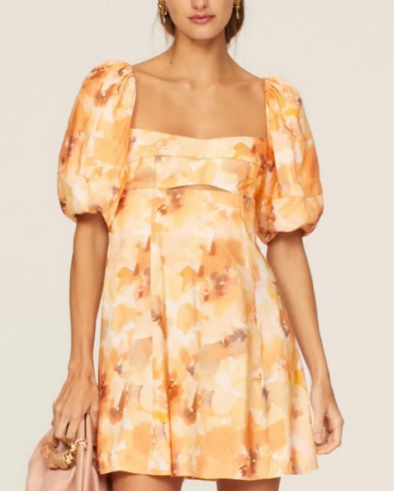 Orange Flower Dress  - Image 3
