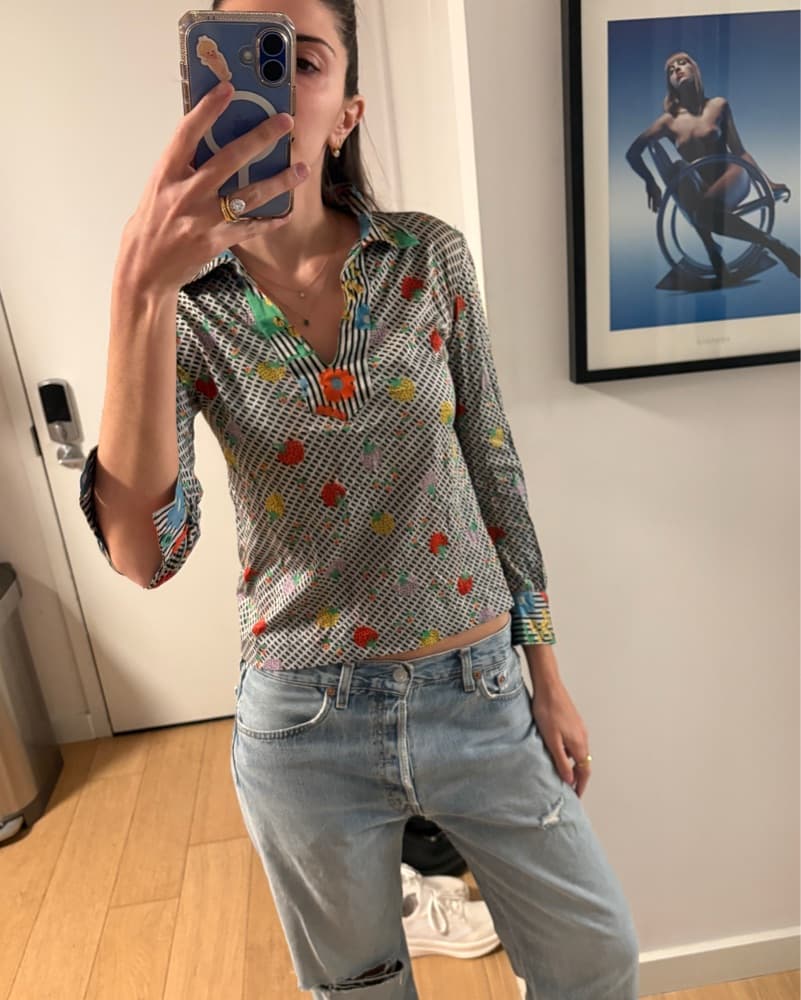 Vintage Missoni Strawberry Shirt - Image 2