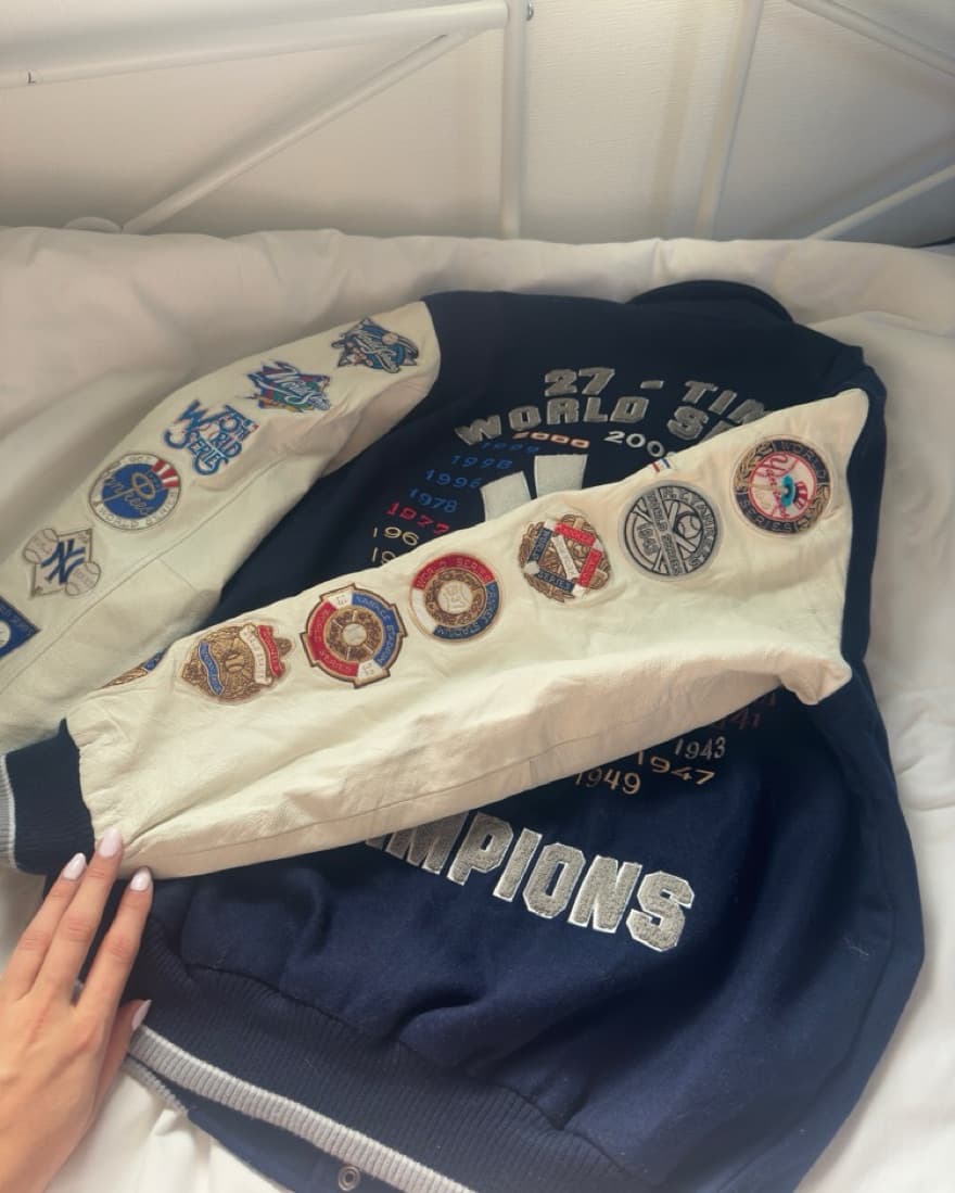 Vintage Yankees Varsity Jacket - Image 4