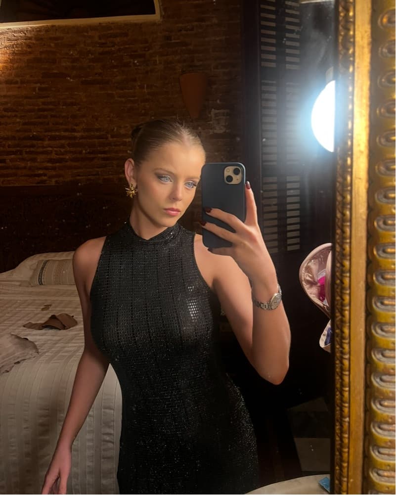 Black Sparkly Party Dress - Image 2