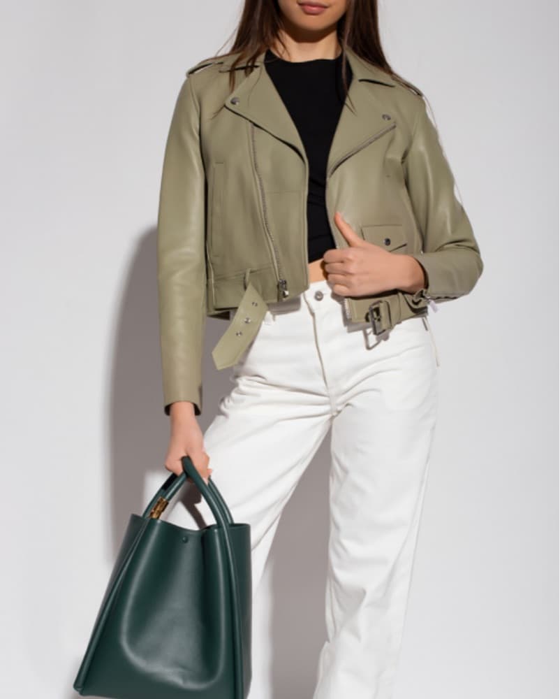 Theory Leather Jacket - Image 1