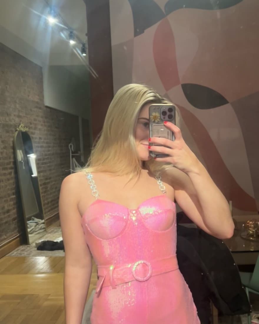 Barbie Pink Sequin Jumpsuit - Image 5
