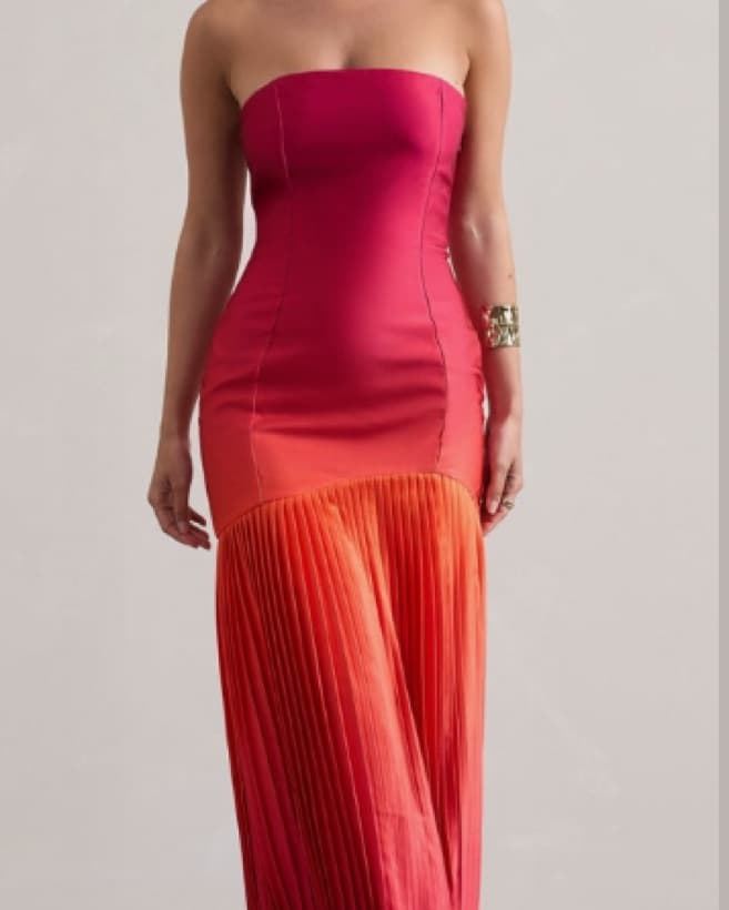 Pink And Orange Ombre Dress From Club L - Image 2