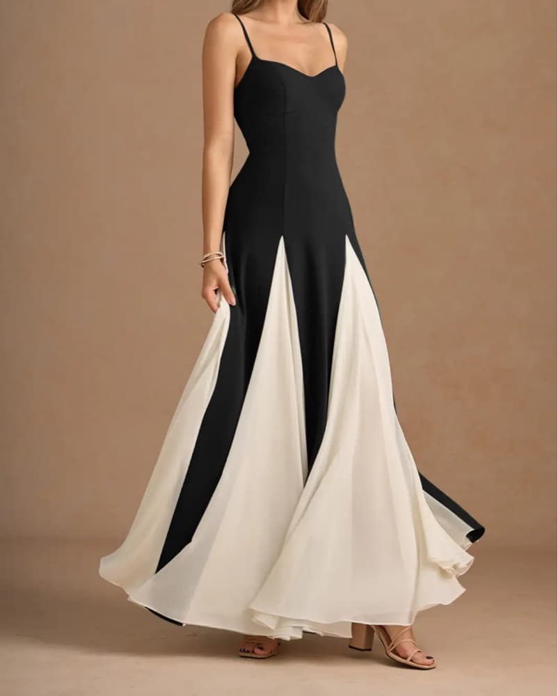 Black and white long dress - Image 1