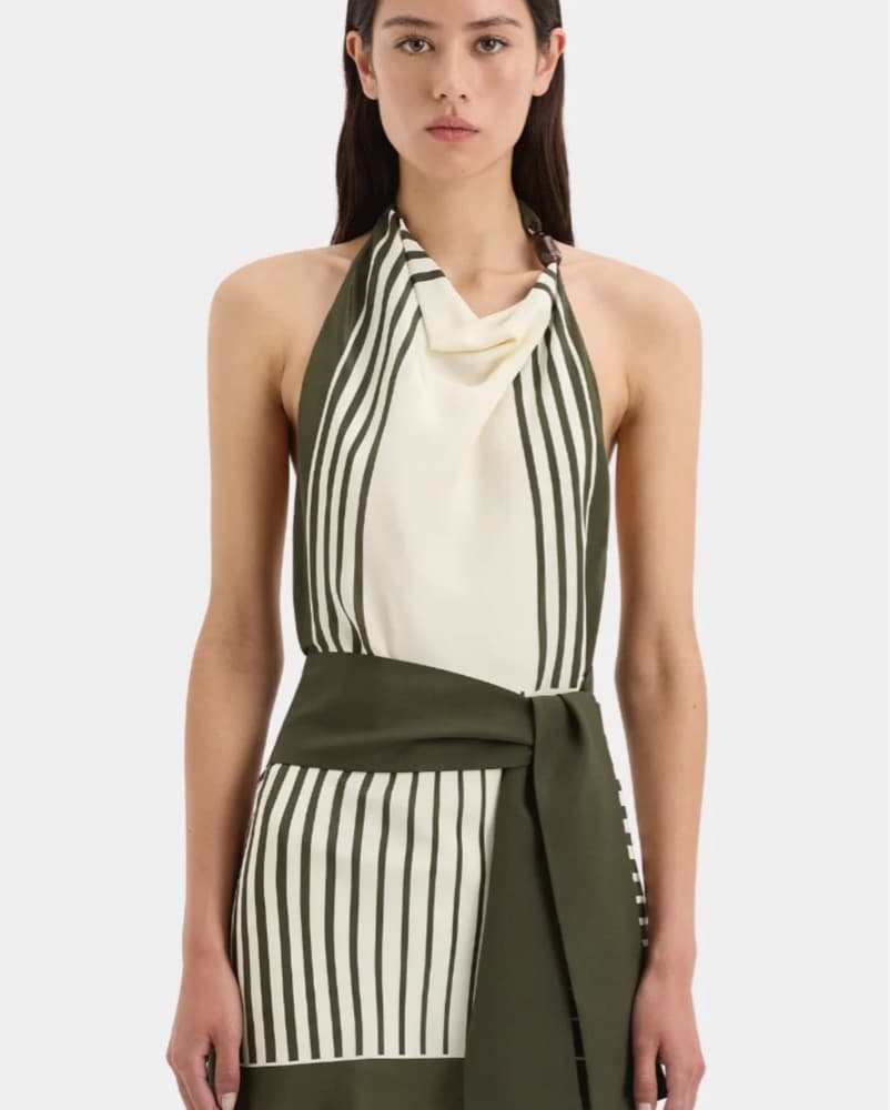 SIR. Leilana Mini Dress - Garden Stripe - Image 5