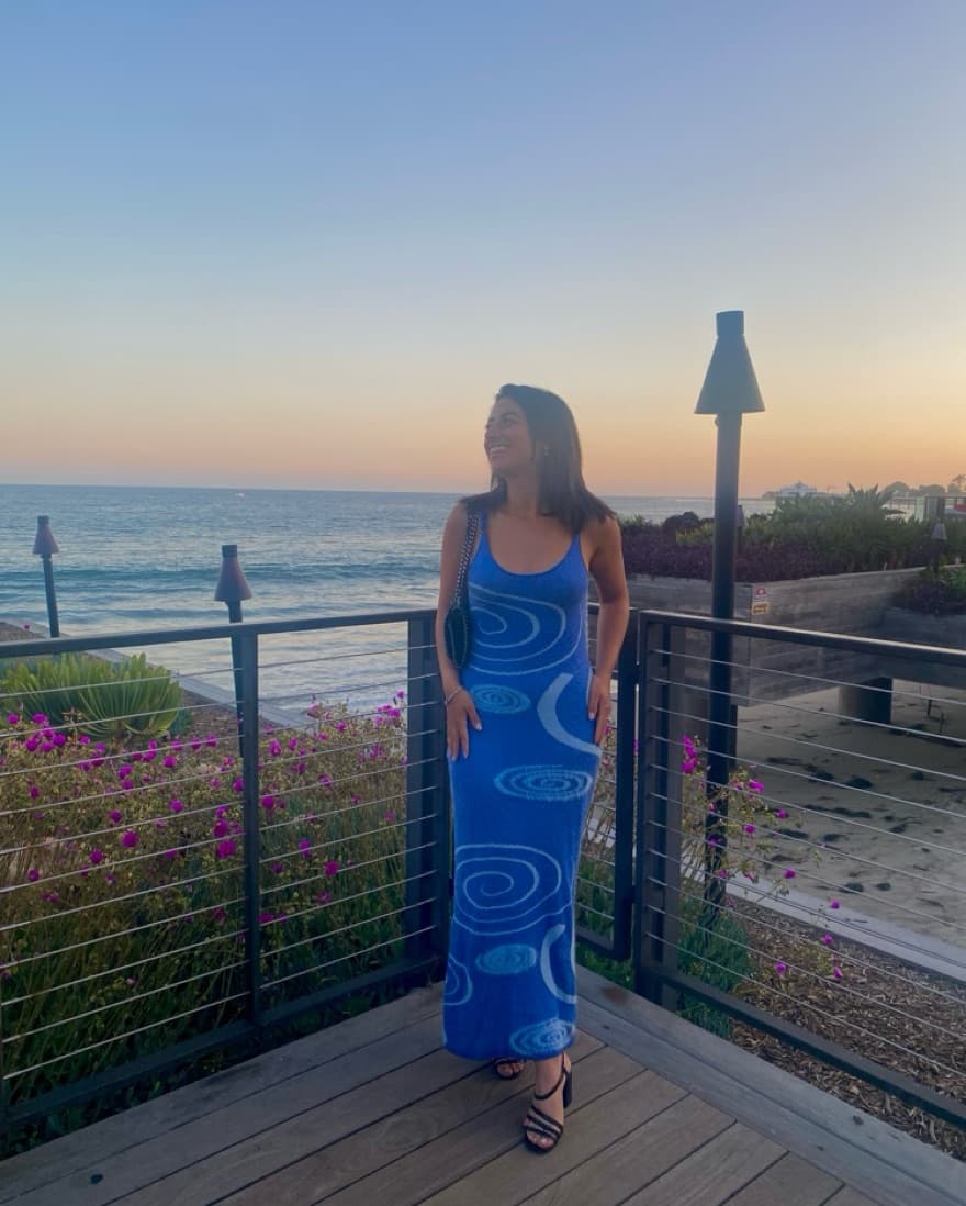 House of Sunny Blue Hockney Dress - Image 1