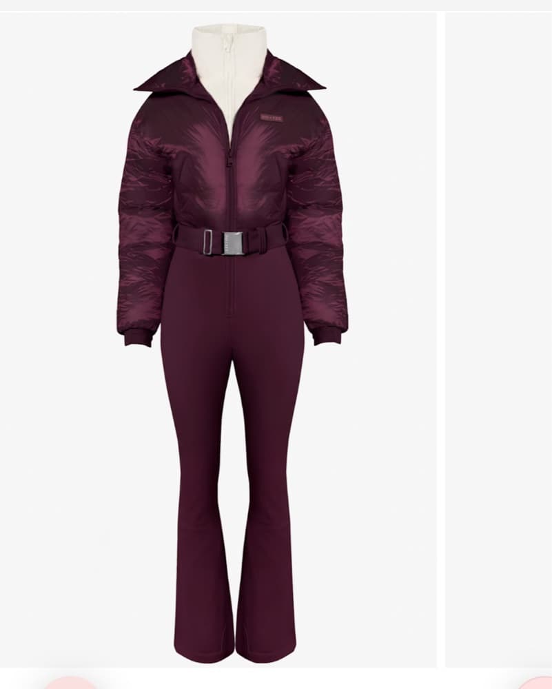 Oh Polly Burgundy Ski Suit  - Image 2