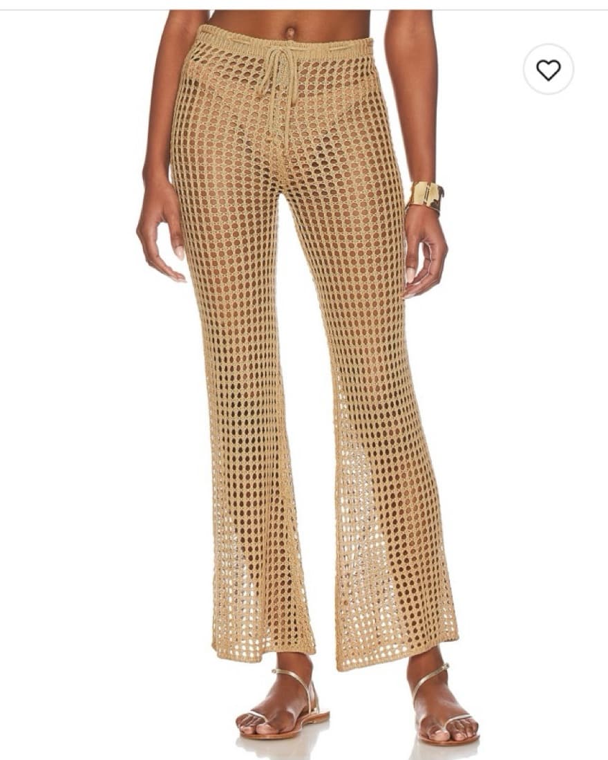 Crochet Pant Nude (superdown, Revolve)  - Image 1