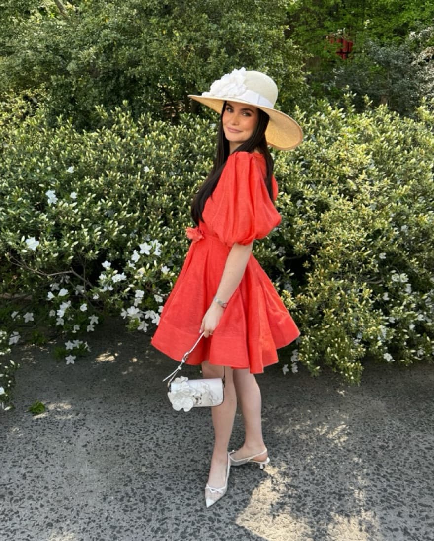 Zimmermann Orange Linen Dress - Image 1