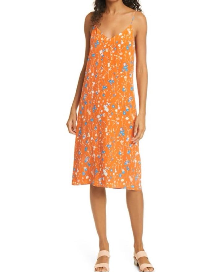 Equipment Floral Midi Dress - Image 1