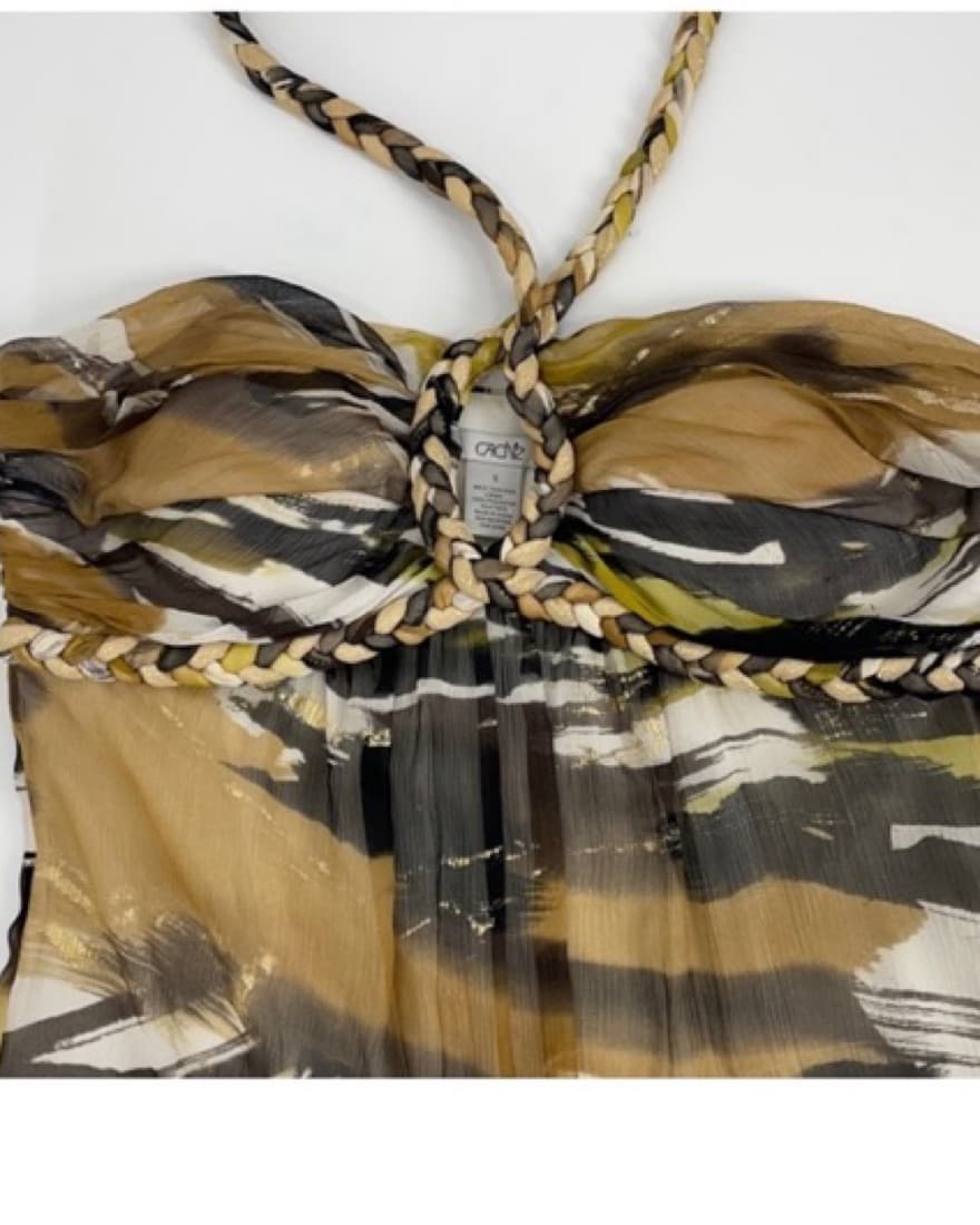 Y2K Vintage Leopard Cache Halter Top - Image 5