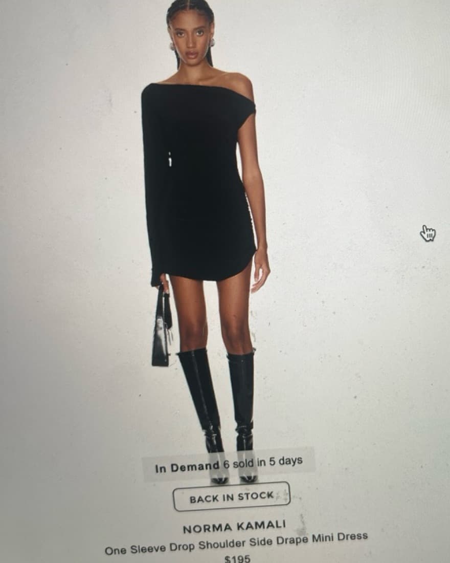 Norma Kamali One Shoulder Dress - Image 4
