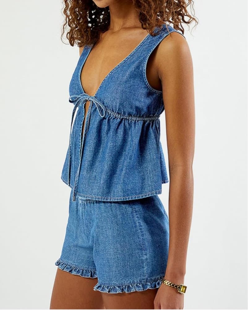 Jean Shorts Set - Image 3