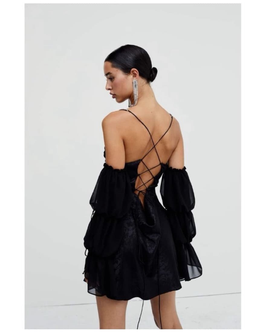 Crystal Strap Corset Mini Dress - Image 3