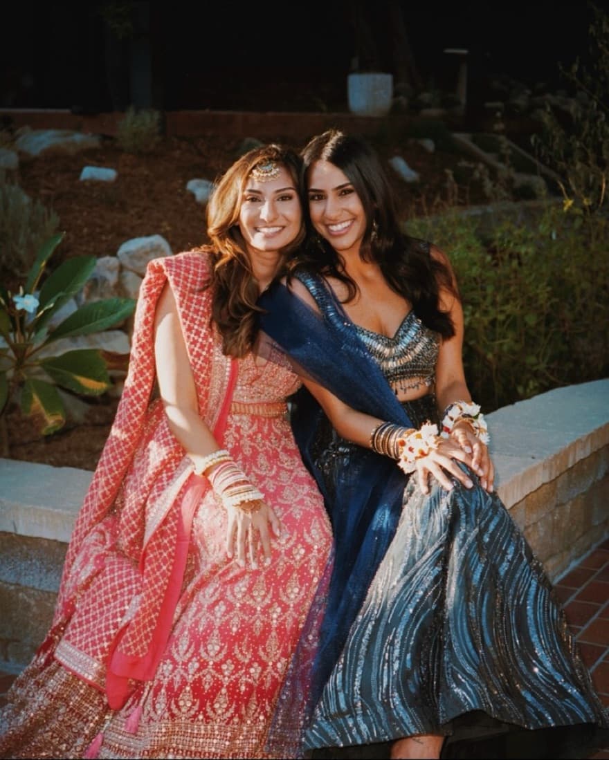 Navy Blue Traditional Lengha/ Dress - Image 3