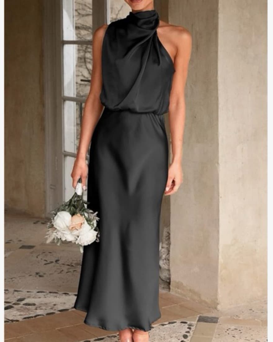 Black Maxi Formal Dress - Image 1