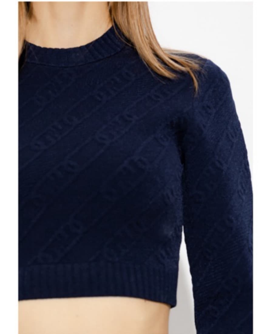 Fendi O Lock Cropped Subtle Logo Sweater - Image 1