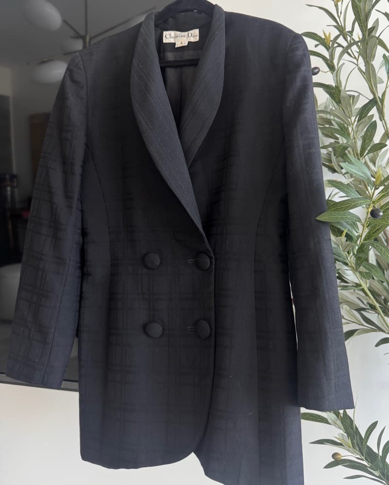 Elegant Black Christian Dior Blazer - Image 3