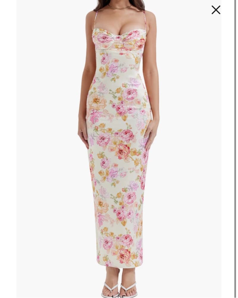 House Of CB Formal Silk Maxi Dress - Image 1
