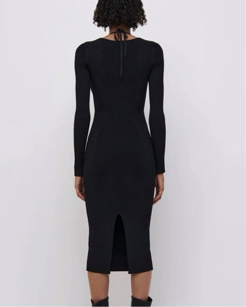 Simkhai Cut Out Long Sleeve Bodycon Midi - Image 2