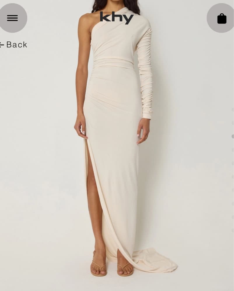 Long White Dress Khy - Image 1