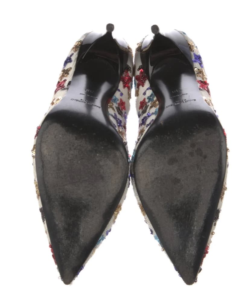 YSL Sequin Palace Pumps - Image 5