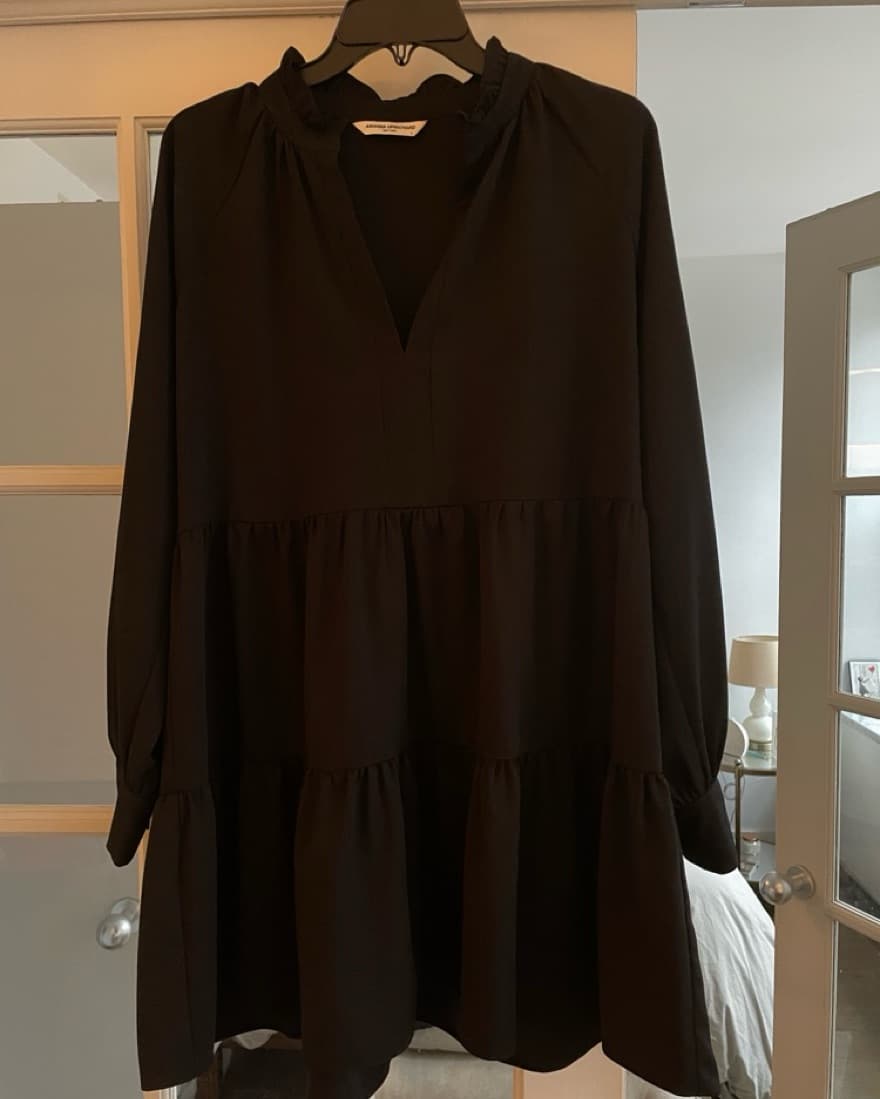 Amanda Uprichard Tiered Black Dress - Image 2