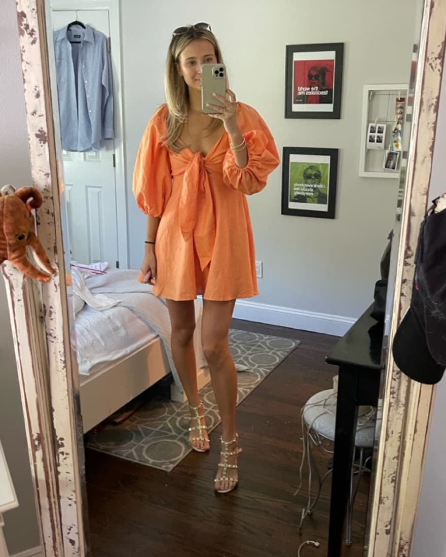 Orange Dress - Image 3