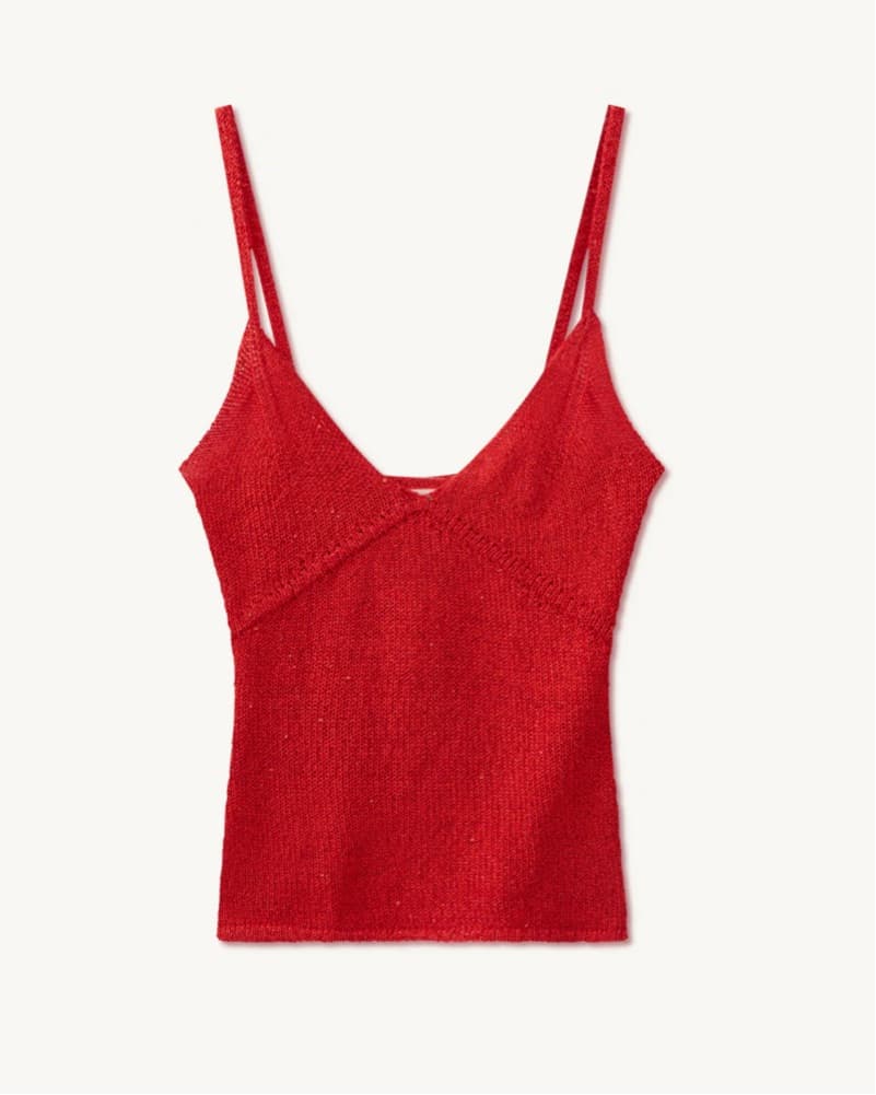 ASTA RESORT Red Sequin Camisole  - Image 1