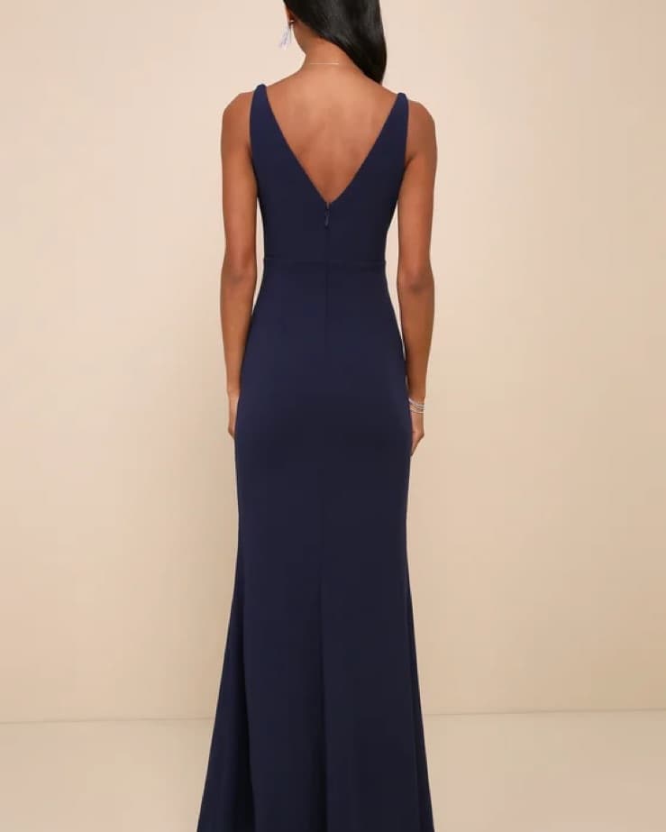 Lulus Melora Navy Blue Sleeveless Maxi - Image 2