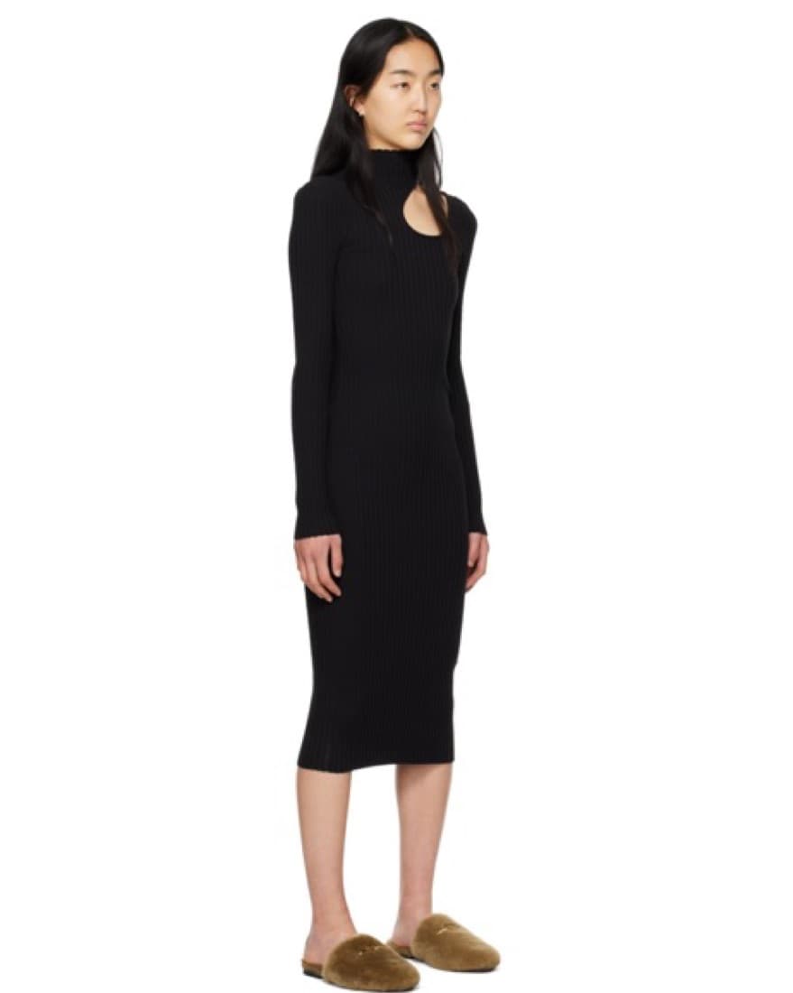 Anine Bing Black Midi Dress - Image 2