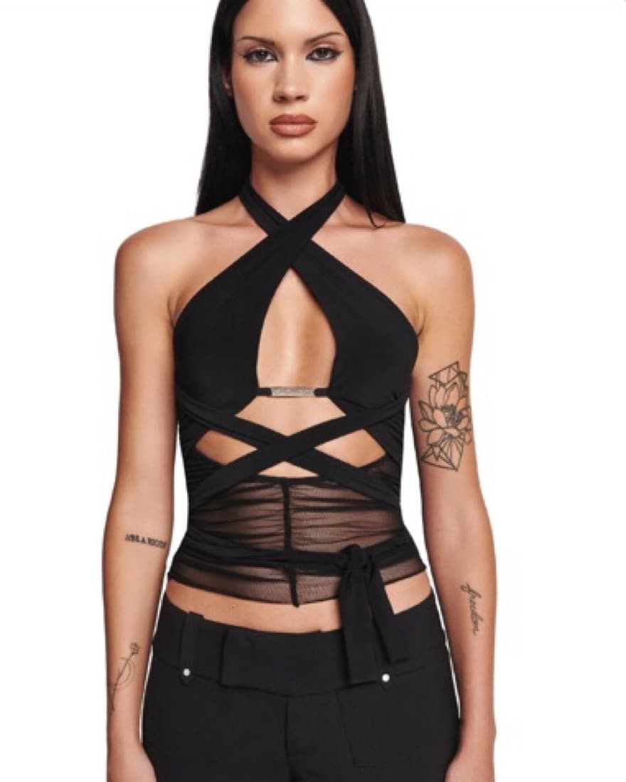 IAMGIA XIA TOP - BLACK - Image 1