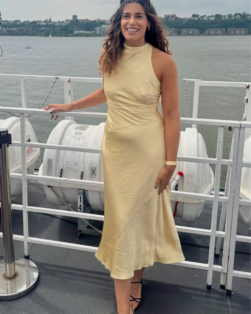 Reformation Casette Silk Dress - Image 5