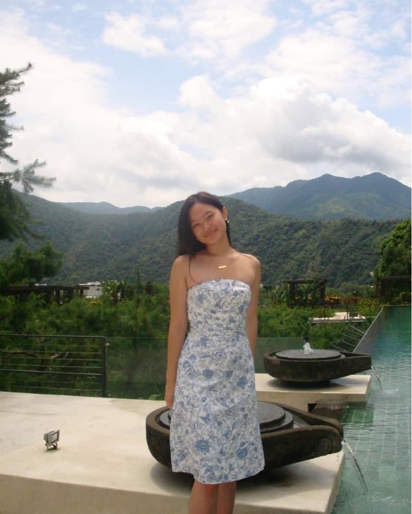 Blue And White Satin Floral Midi Dress  - Image 2