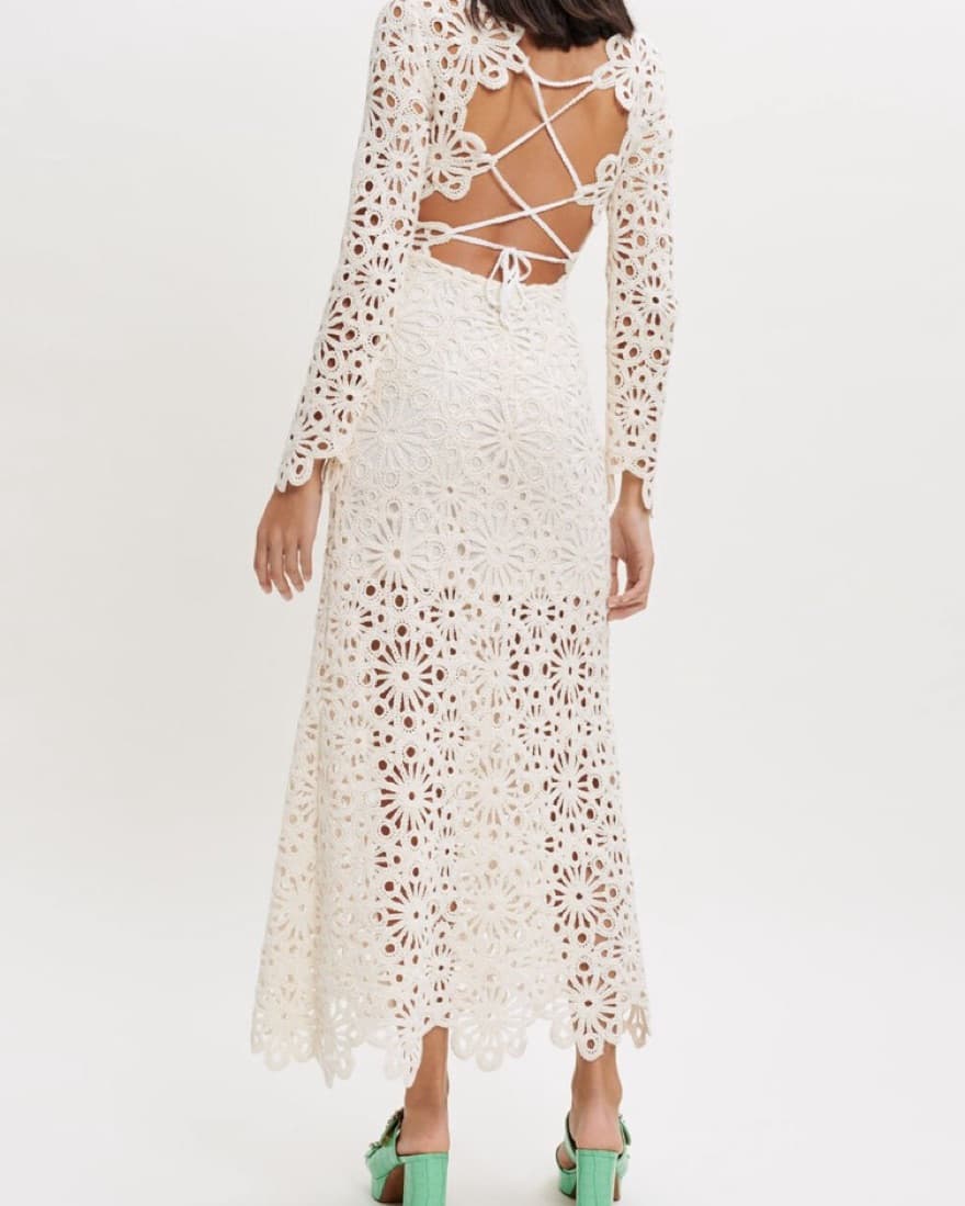 Elegant Lace Maxi Dress - Image 1