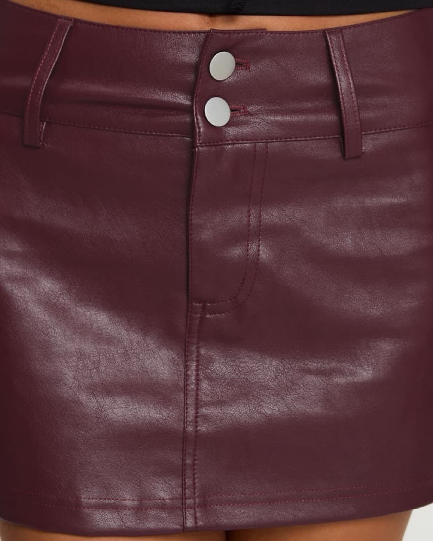 Princess Polly Faux Leather Mini Skirt - Image 2