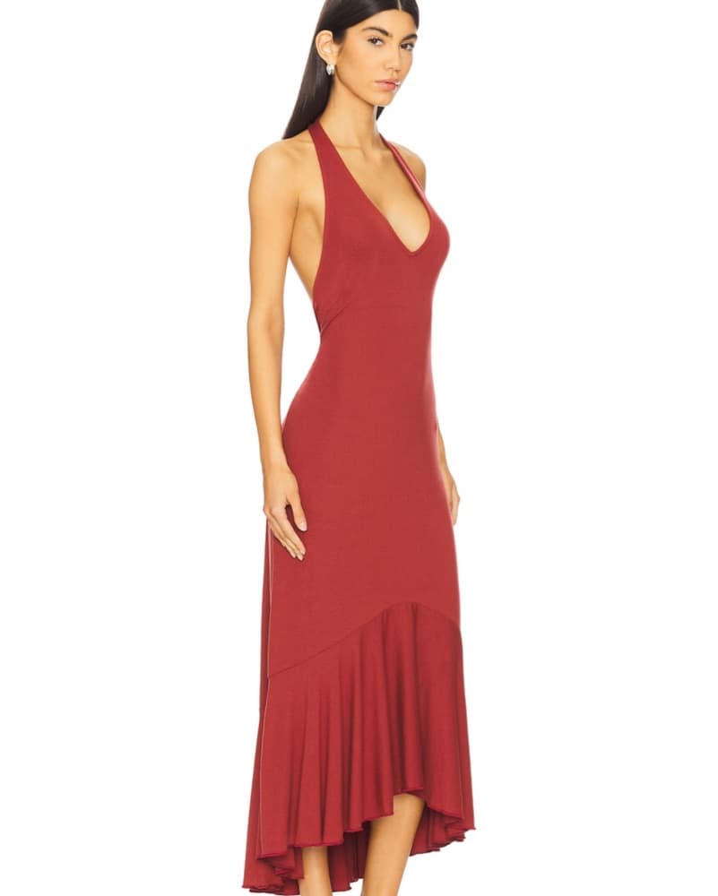 Alix Midi Halter Dress - Image 2
