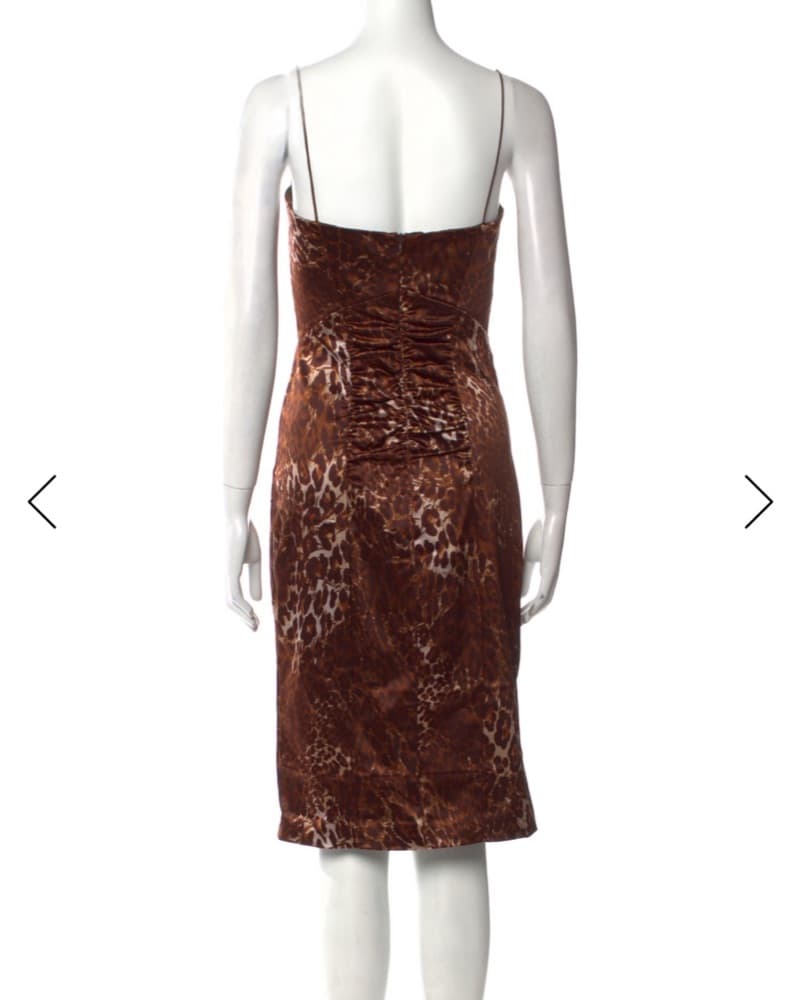 Nicole Miller Cheetah Animal print Dress - Image 3