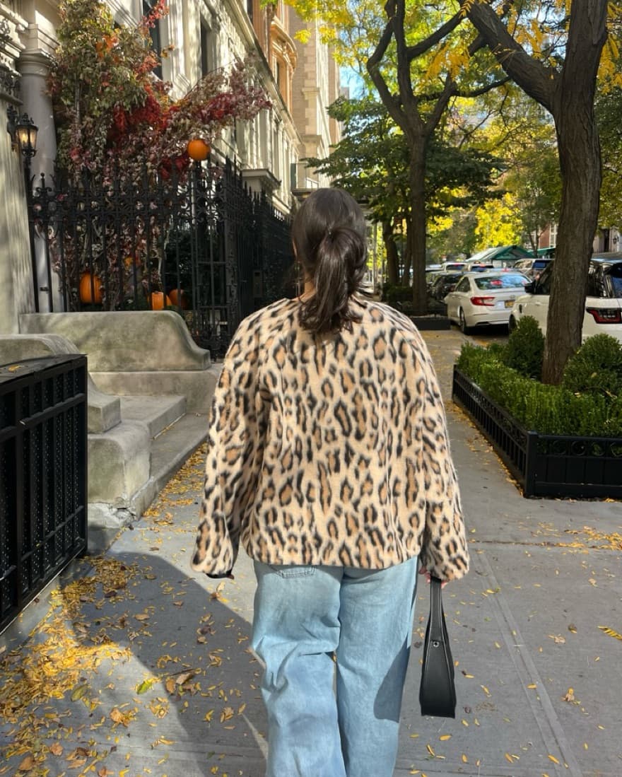 Anthro Leopard Print Coat - Image 3