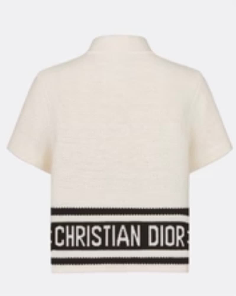 Christian Dior chic Ivory Cropped Jacket - Image 2