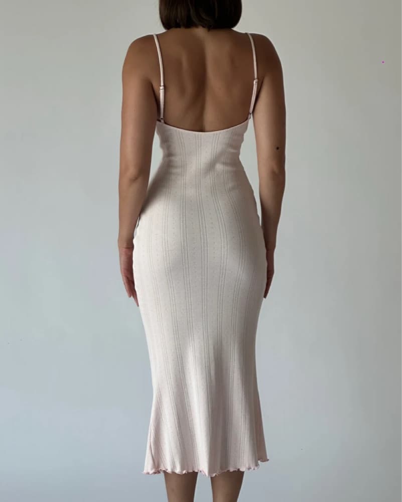 Baby Pink Midi Dress  - Image 3