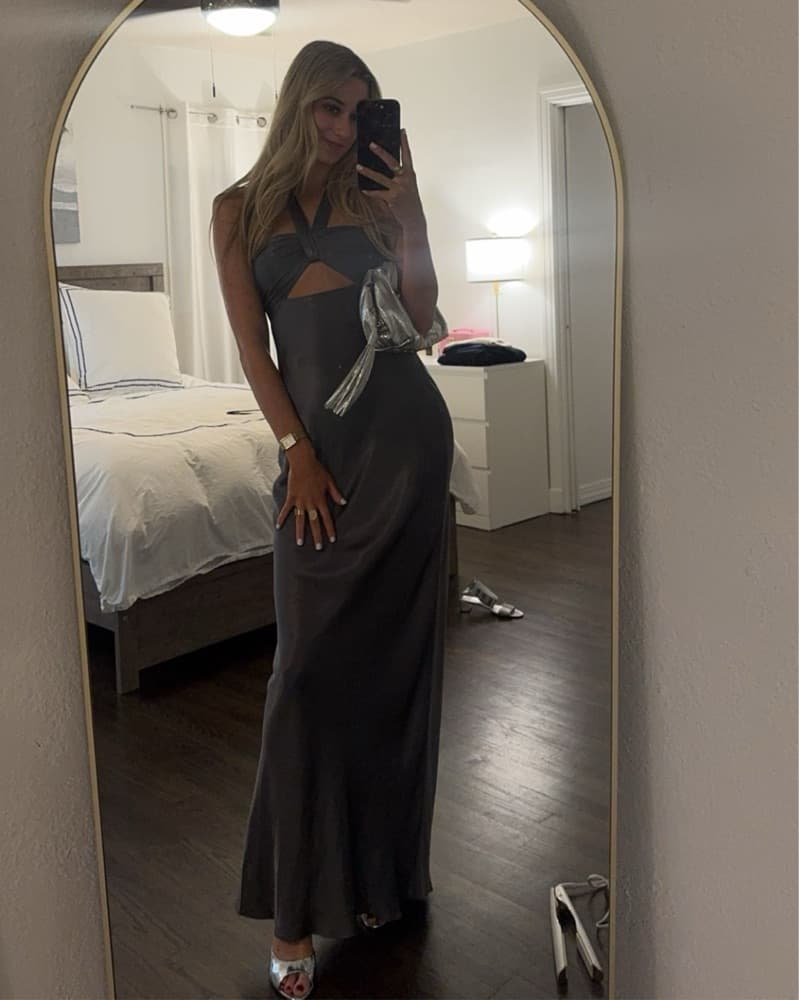Graphite Long Formal Dress - Image 3