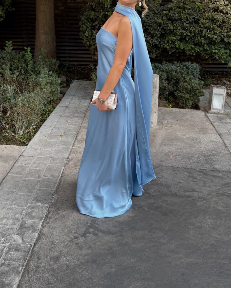Haute Couture Baby Blue Gown - Image 2