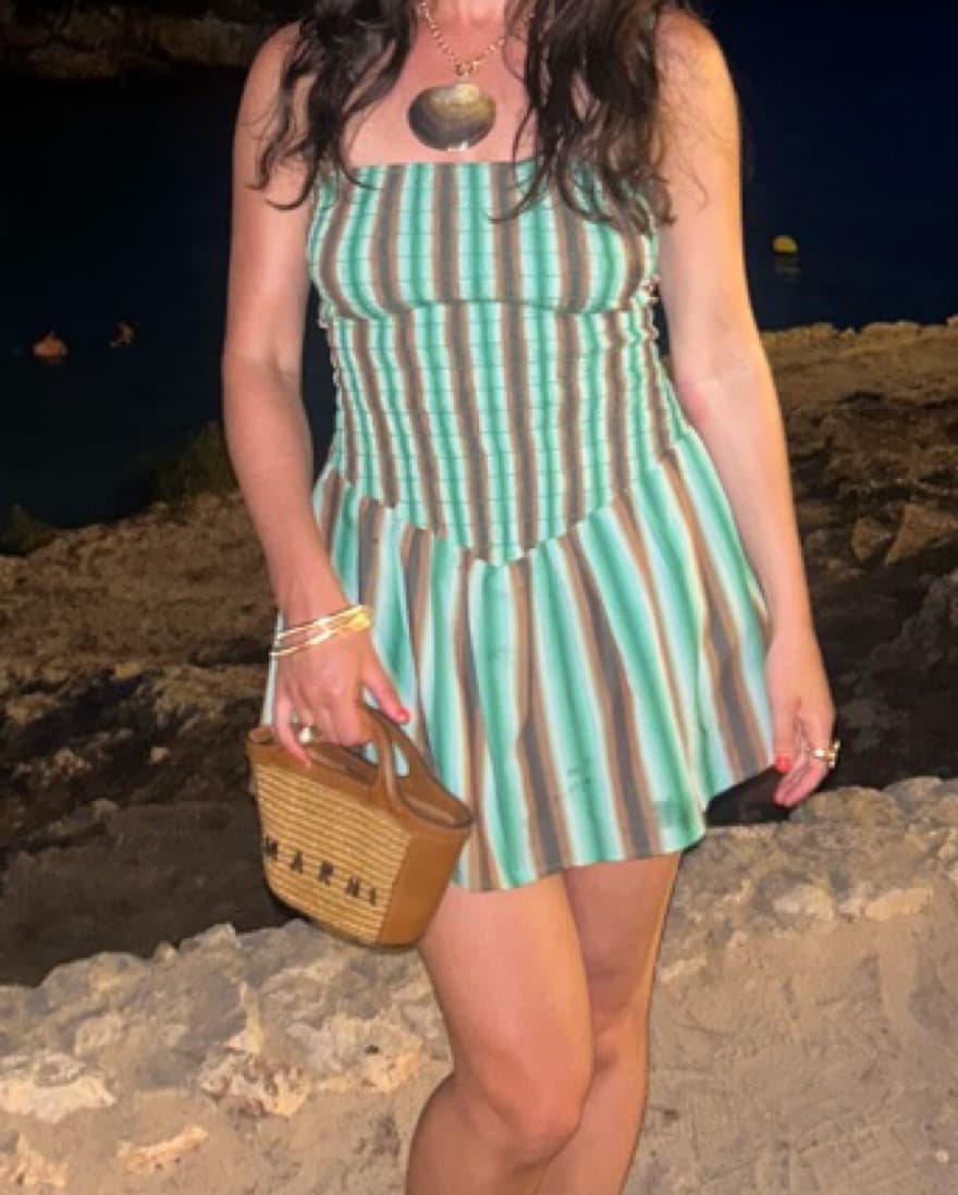 Striped Apres Studi Dress - Image 1
