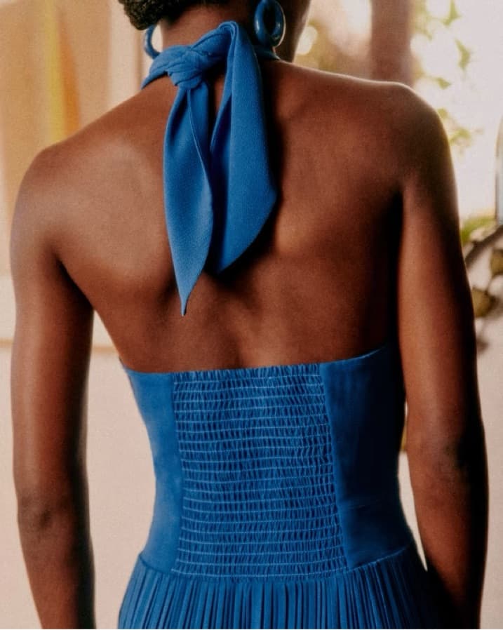 Sezane Piper Jumpsuit Blue - Image 3