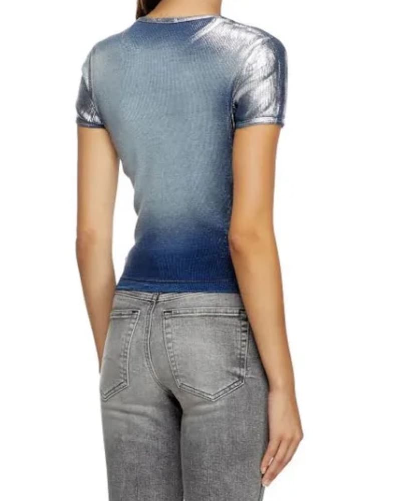 Diesel Ribbed Metallic Ombre Shirt - Image 5