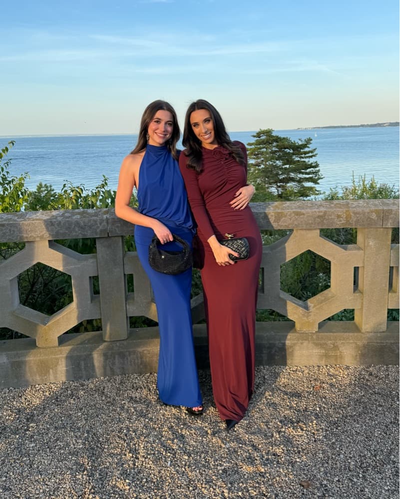 Blue Draped Dress - Image 1