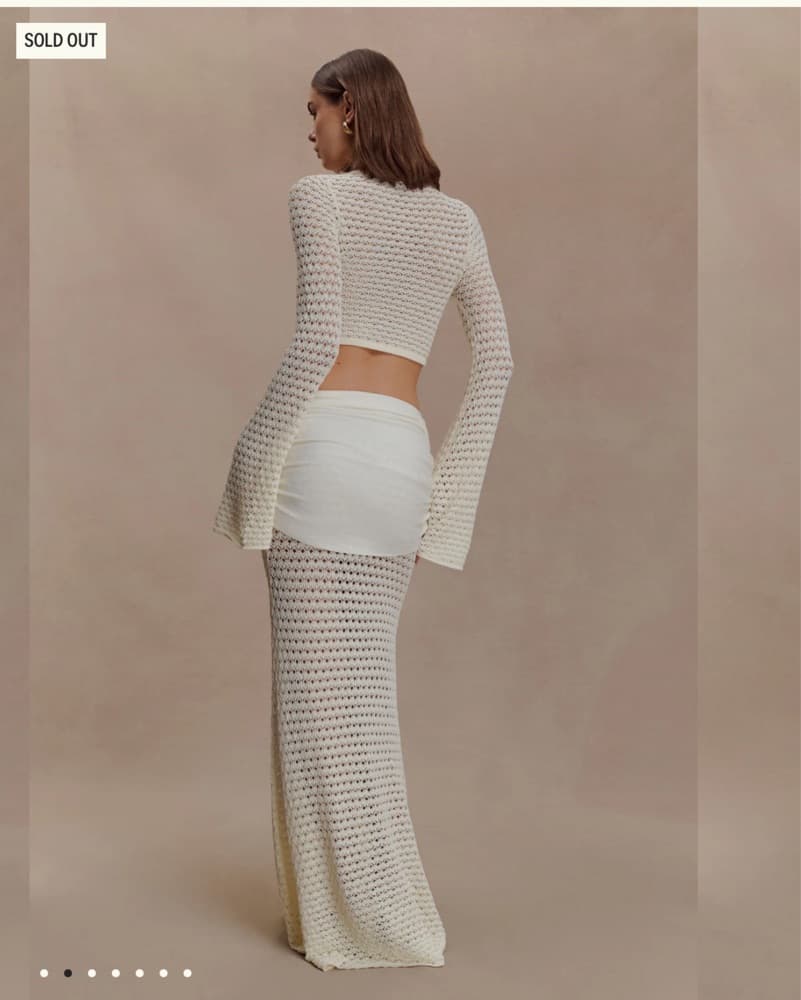 Crochet White Cover Up Set - Image 1